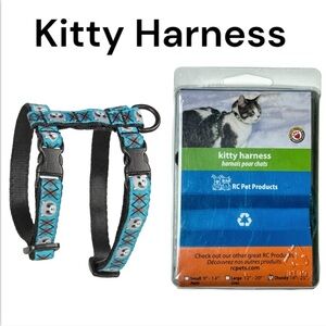 RC Pet Products 1/2" Adjustable Kitty Cat Harness, Size Chunky, Raccoon Design